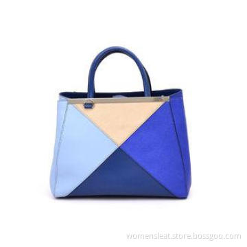 Portable Saffiano Leather Bag Medium Sized Handbags for Sum